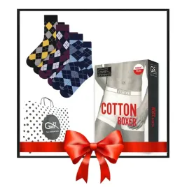 gatta-zestaw-prezent-na-dzien-chlopaka-3-pary-skarpet-bokserki-l