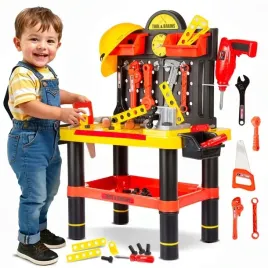 warsztat-dla-dzieci-kinderplay-zestaw-majsterkowicza-z-narzedziami-kask