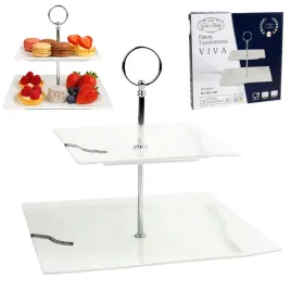 patera-porcelanowa-dwa-poziomy-biel-srebro-viva-festa-italia-ciasto-owoce