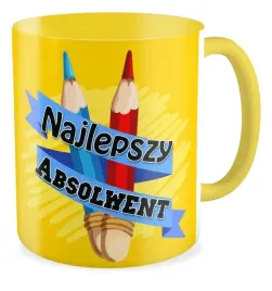 kubek-zolty-prezent-absolwent-prezent-najlepszy-absolwent