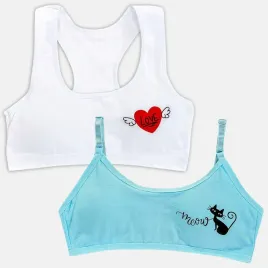 top-stanik-biustonosz-dzieciecy-mlodziezowy-bawelniany-2-pak-s-140