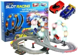 tor-wyscigowy-2-autka-slot-cars-1-43-petla-lampki-lean-toys