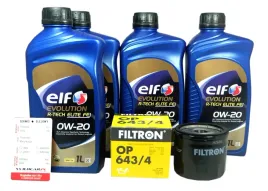 filtr-oleju-filtron-op-643-4-olej-elf-0w20-do-renault-clio-v-1-0-sce