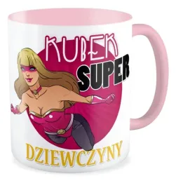 kubek-rozowy-prezent-super-dziewczyna-szkola-kobieta-dzien-kobiet-dla-niej
