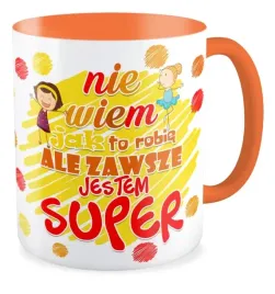 kubek-pomaranczowy-prezent-super-dziewczyna-dzien-kobiet-dziewczynka-szkola