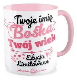 kubek-rozowy-prezent-urodziny-twoje-imie-twoj-wiek-boska-limitowana-edycja