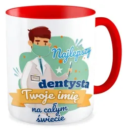 kubek-czerwony-najlepszy-dentysta-twoje-imie