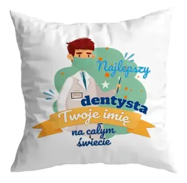 poduszka-prezent-najlepszy-dentysta-twoje-imie