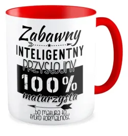 kubek-czerwony-prezent-matura-zabawny-inteligentny-100percent-maturzysta-egzamin