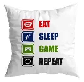 poduszka-prezent-gamer-eat-sleep-game-repeat