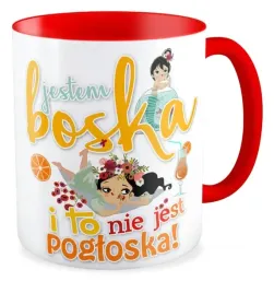 kubek-czerwony-prezent-jestem-boska-dziewczyna-szkola-dzien-kobiet-niej