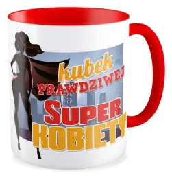 kubek-czerwony-prezent-super-kobieta-dziewczyna-szkola-dzien-kobiet-niej