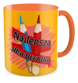 kubek-pomaranczowy-prezent-absolwent-prezent-najlepsza-absolwentka