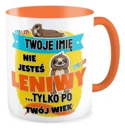 kubek-pomaranczowy-prezent-urodziny-twoje-imie-twoj-wiek-nie-jestes-leniwy