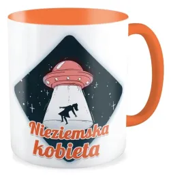 kubek-pomaranczowy-prezent-nieziemska-kobieta-dziewczyna-dzien-kobiet-niej