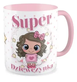 kubek-rozowy-super-dziewczynka-dzien-kobiet-dziewczyna-szkola-prezent