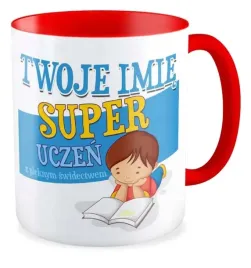 kubek-czerwony-prezent-uczen-uczennica-twoje-imie