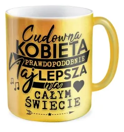 kubek-zloty-cudowna-kobieta-prezent-dziewczyny