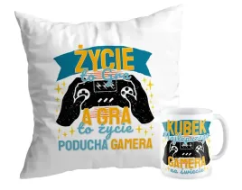 zestaw-poduszka-kubek-gracz-gamer-zycie-to-gra