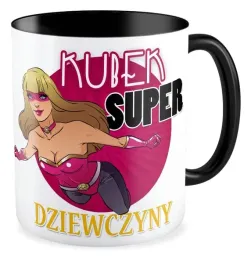 kubek-czarny-prezent-super-dziewczyna-szkola-kobieta-dzien-kobiet-dla-niej
