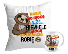 zestaw-poduszka-kubek-prezent-leniwiec-robie-co-moge-wiec-nieduzo-robie