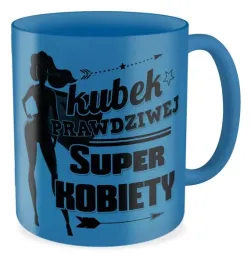 kubek-niebieski-super-kobiety-dziewczyny-prezent