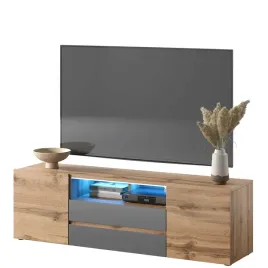 dwudrzwiowa-szafka-rtv-137-cm-pod-telewizor-senzo-dab-wotan-szary-polysk