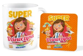 zestaw-podkladka-pod-kubek-kubek-dzien-kobiet-super-dziewczyna-szkola