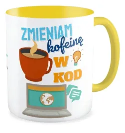 kubek-zolty-prezent-informatyk-zmieniam-kofeine-w-kod