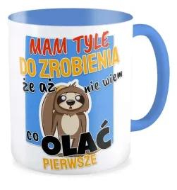 kubek-niebieski-prezent-leniwiec-mam-tyle-do-zrobienia-ze-nie-wiem-co-olac