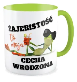 kubek-zielony-zaba-zajebistosc-cecha-wrodzona