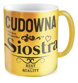 kubek-zloty-cudowna-siostra-best-quality-prezent