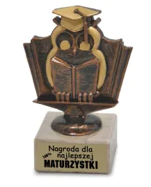 statuetka-brazowa-sowa-prezent-matura-nagroda-najlepszej-maturzystki-u352