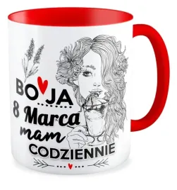 kubek-czerwony-prezent-8-marca-dziewczyna-szkola-dzien-kobiet-dla-niej