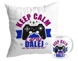 zestaw-poduszka-kubek-gracz-gamer-keep-calm