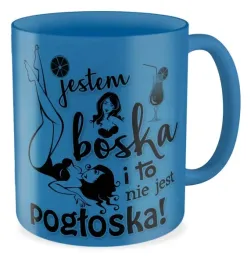 kubek-niebieski-jestem-boska-prezent-dziewczyny