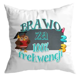 poduszka-prezent-absolwent-zakonczenie-roku-absolwentka-100percent-frekwencji