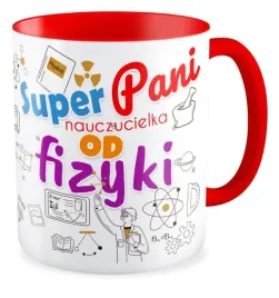 kubek-czerwony-super-nauczycielka-fizyki