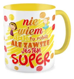 kubek-zolty-prezent-super-dziewczyna-na-dzien-kobiet-dziewczynka-szkola