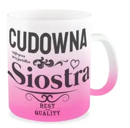 kubek-rozowy-cudowna-siostra-best-quality-prezent