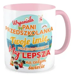 kubek-rozowy-pani-przedszkolanka-twoje-imie