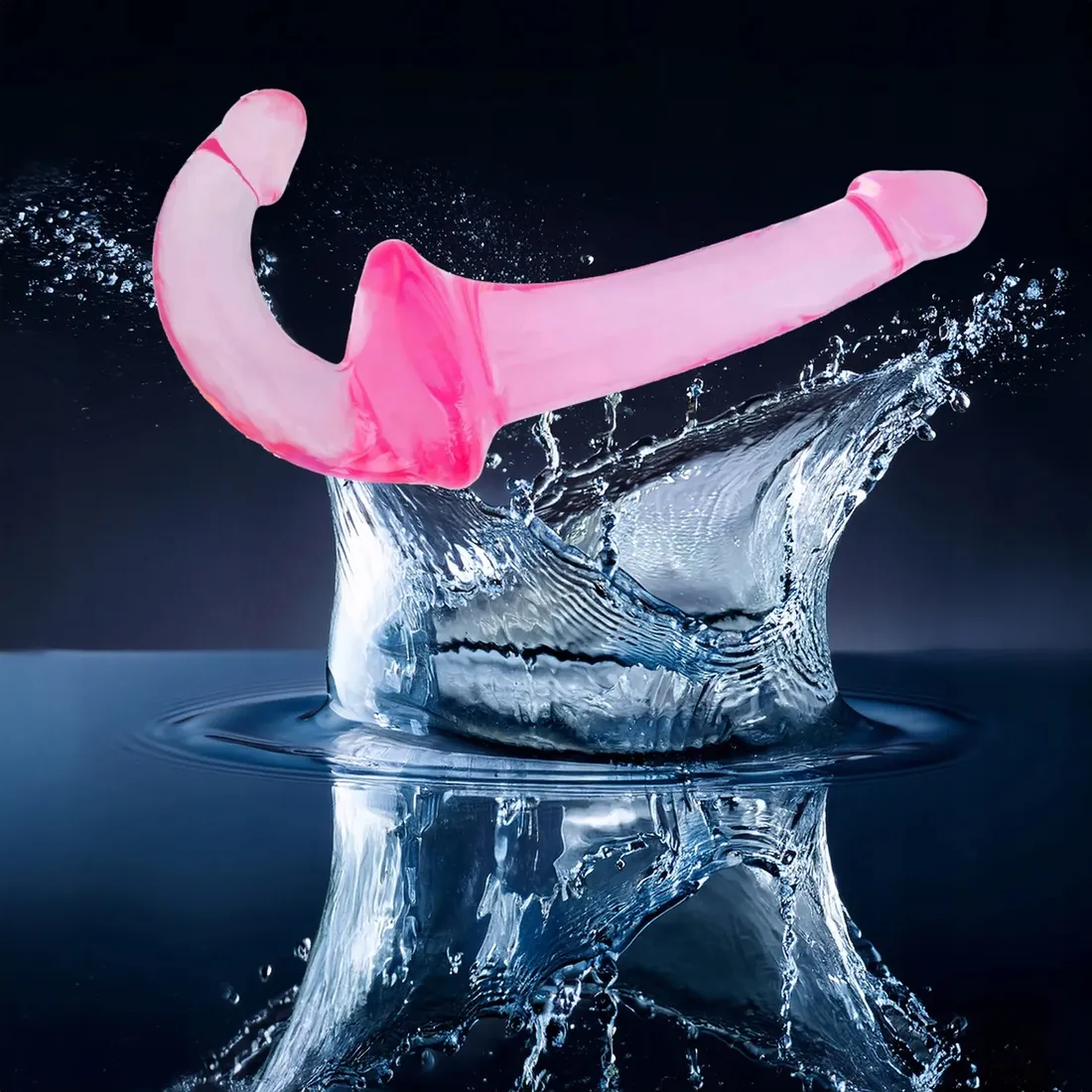 samonosny-strap-on-podwojny-penis-dildo-zelowy-gleboka-penetracja-sex