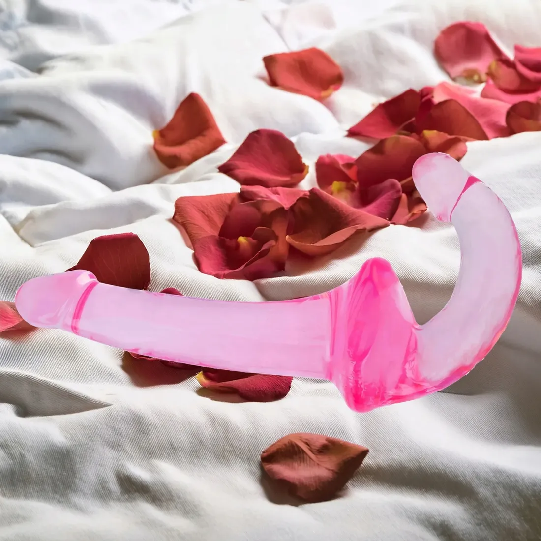 samonosny-strap-on-podwojny-penis-dildo-zelowy-gleboka-penetracja-sex