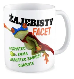 kubek-prezent-zaba-zajebisty-facet-dzien-chlopaka