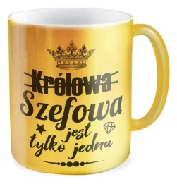 kubek-zloty-prezent-szefowa-jest-tylko-jedna