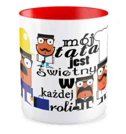 kubek-czerwony-prezent-dzien-ojca-taty-duzo-wzorow