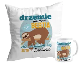 zestaw-poduszka-kubek-zabawny-bestia-leniwiec