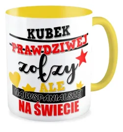 kubek-zolty-prezent-prawdziwa-zolza-dziewczyna-szkola-dzien-kobiet-upominek