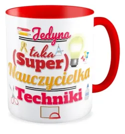 kubek-czerwony-super-nauczycielka-techniki