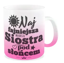 kubek-rozowy-najfajniejsza-mlodsza-siostra-prezent